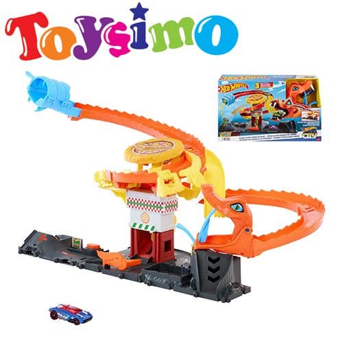 Hot Wheels City Hungry Cobra Attacks Pizza Hut Playset