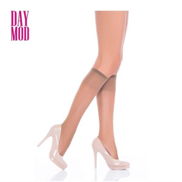 Knee High Lady Fit 15 Sheer & Shiny Socks -Bronze Dark