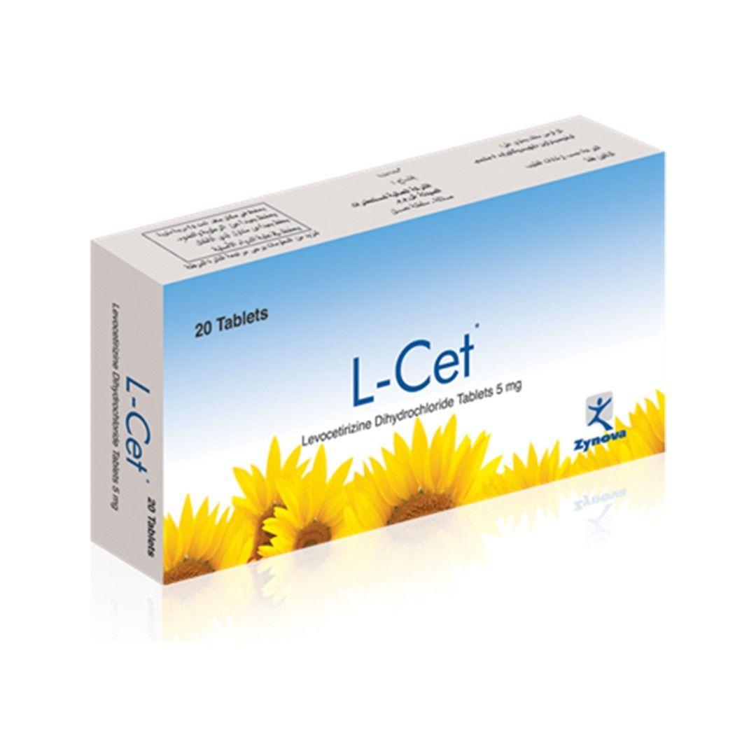 L-Cet 5Mg Levocetirizine Dihydrochloride Tablets 20