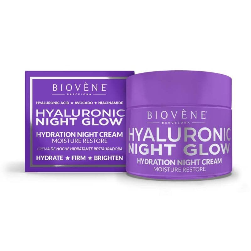 Biovene Hyaluronic Night Glow Restore Hydration Night Cream 