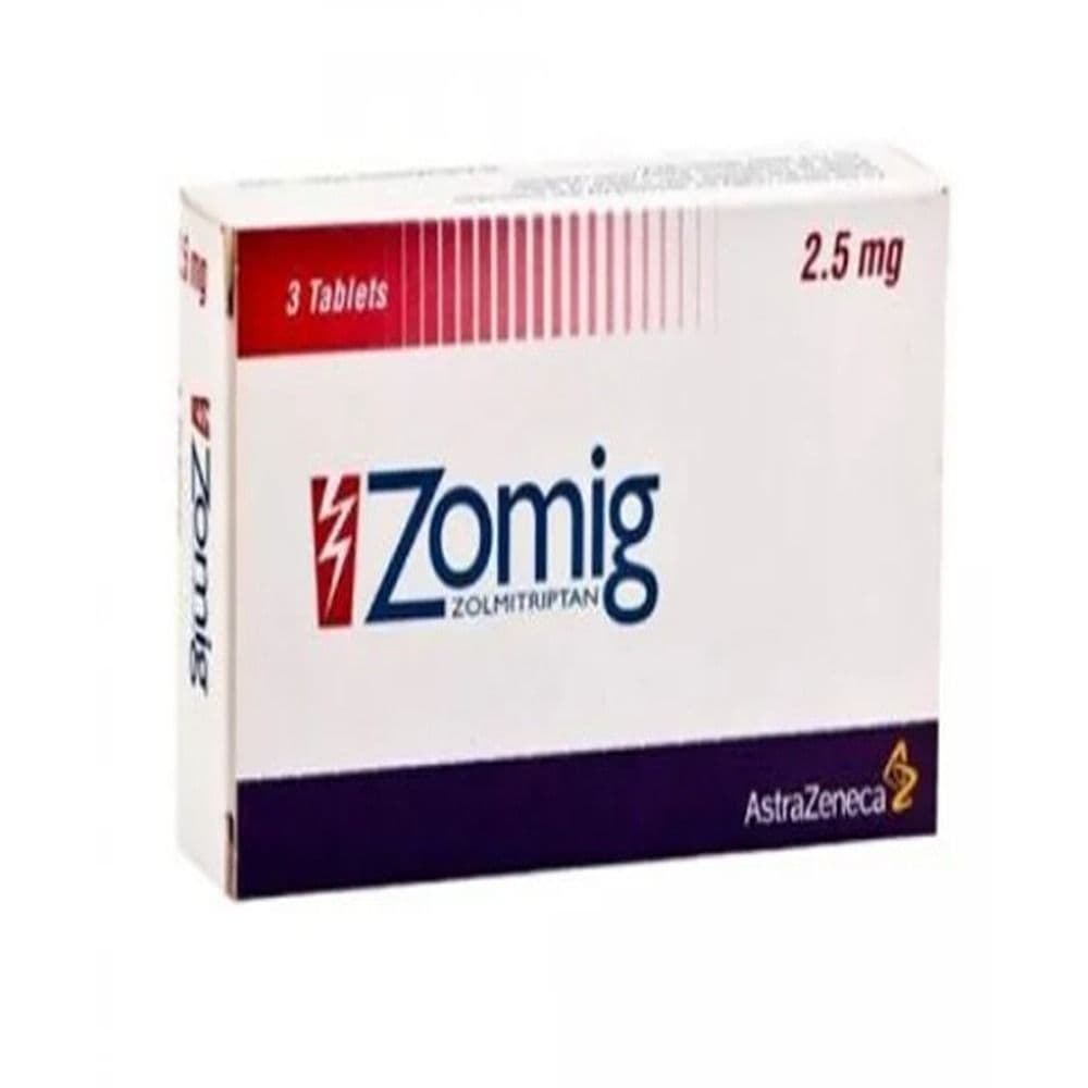 Zomig 2.5 Mg 3 Tablets