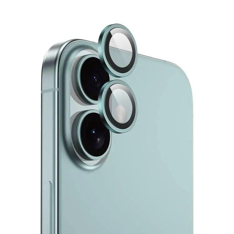 Green Lion Camera Lens Protection For Iphone 16 And 16 Plus- Green