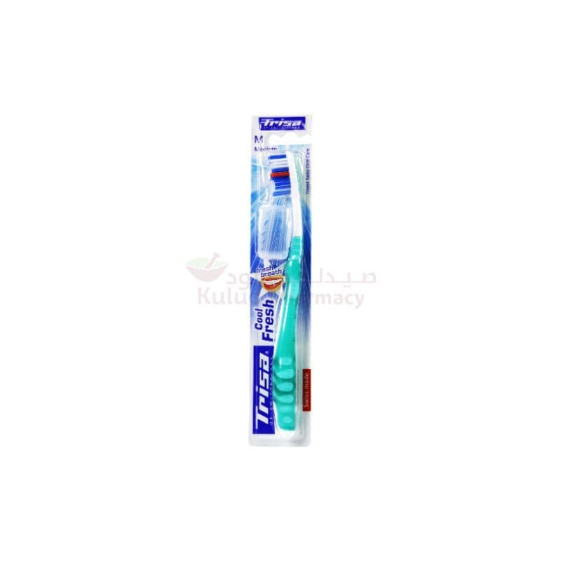 Trisa Cool And Fresh Medium +Travel Cup Toothbrush  1 PC