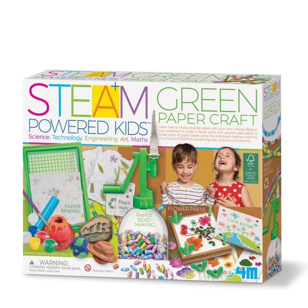 4M Steam Powered Green Paper Craft