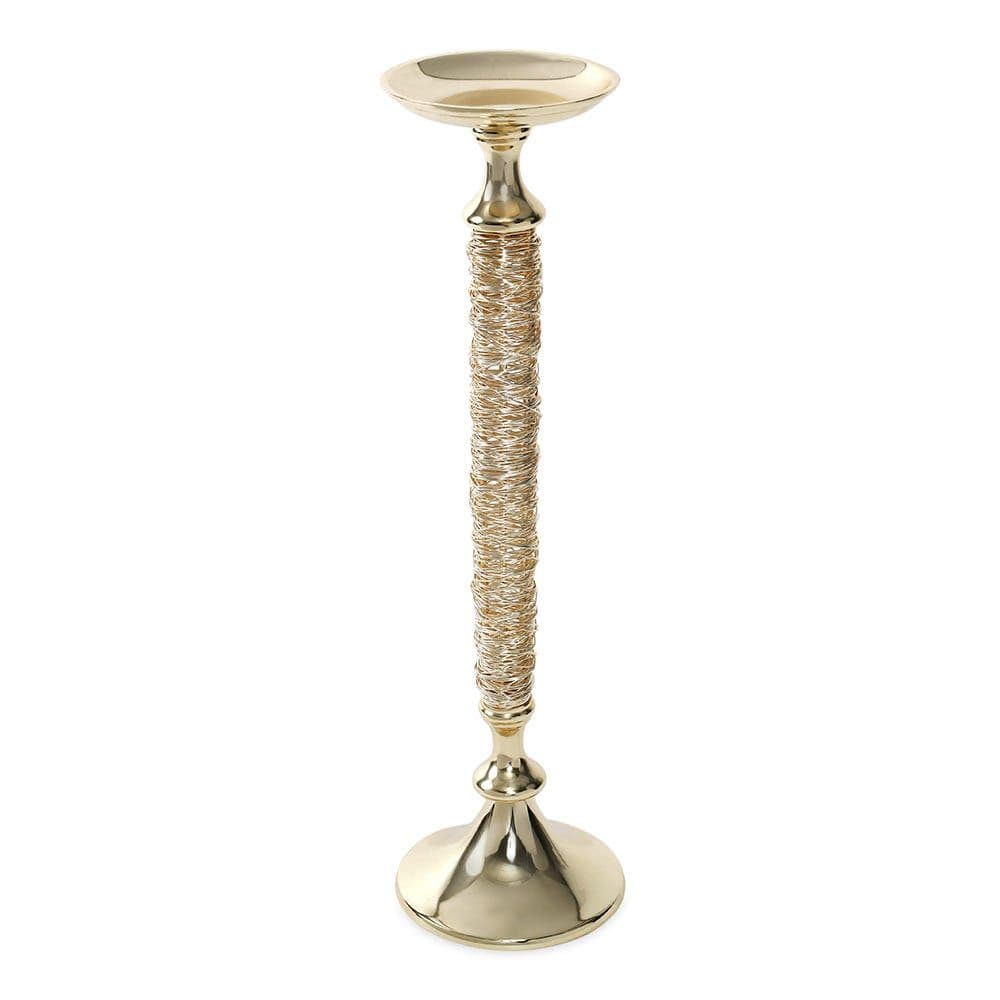 Fiesta Candle Holder, Gold - 12.5X43 Cm