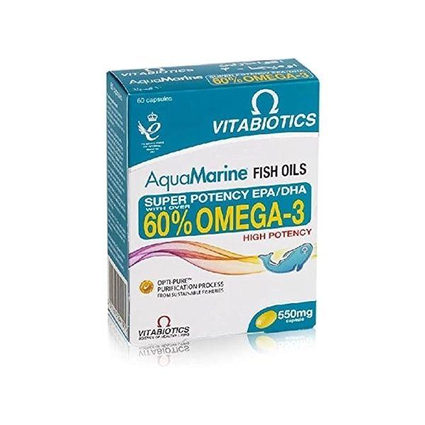 Vitabiotics Aquamarine Omega-3 High Potency Cap 60'S