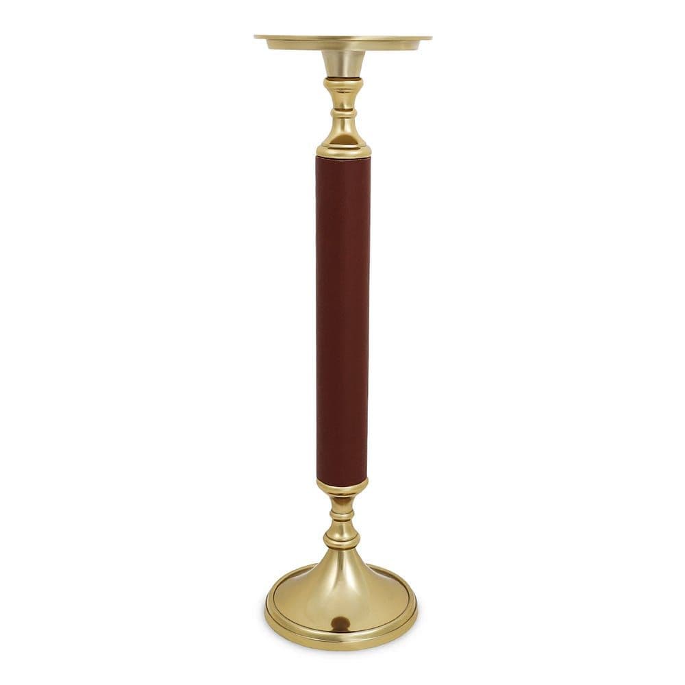 Owen Candle Holder, Gold & Brown - 13X45.5 Cm