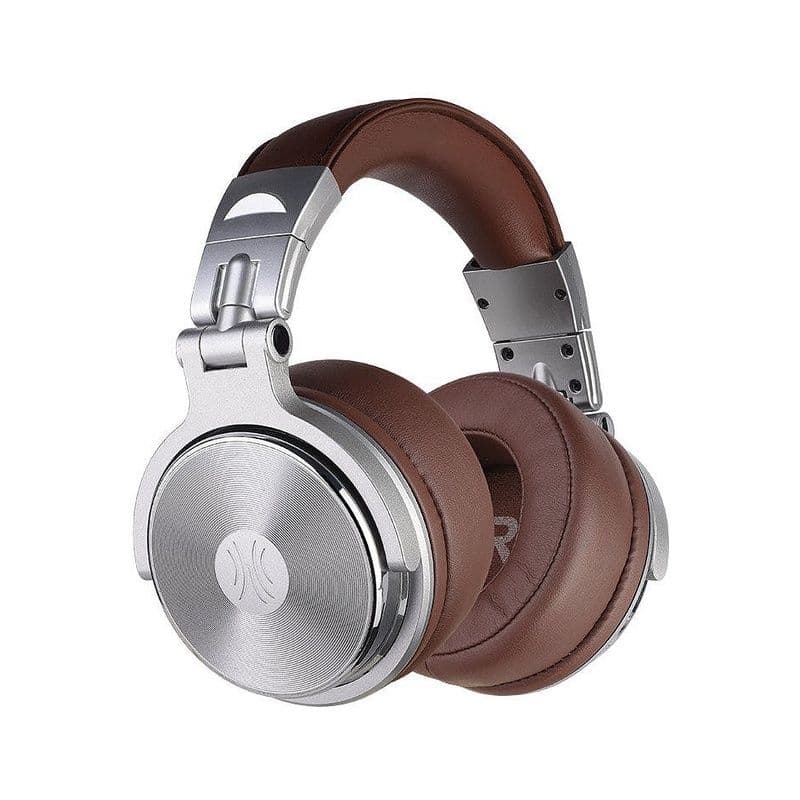 Oneodio Pro 30 Studio Wired Headphones Silver-Brown