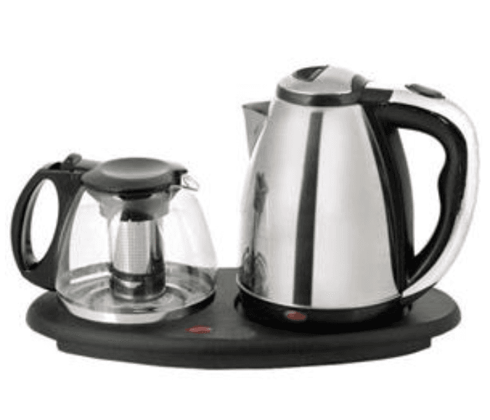 Lucky Jl-2000 Tea Maker Stainless Steel Kettle With Glass Jar - Silver