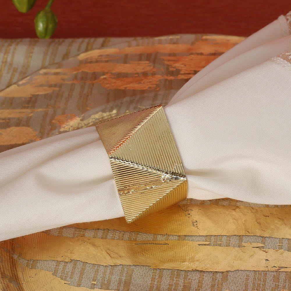 Aria Napkin Ring, Gold - Set Of 4