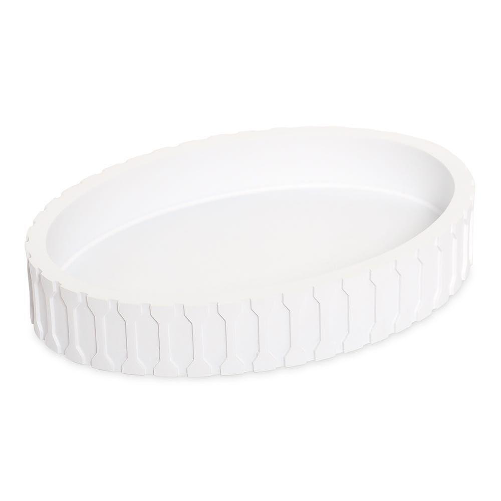 Nina Soap Dish, White - 14.5x2.54 cm