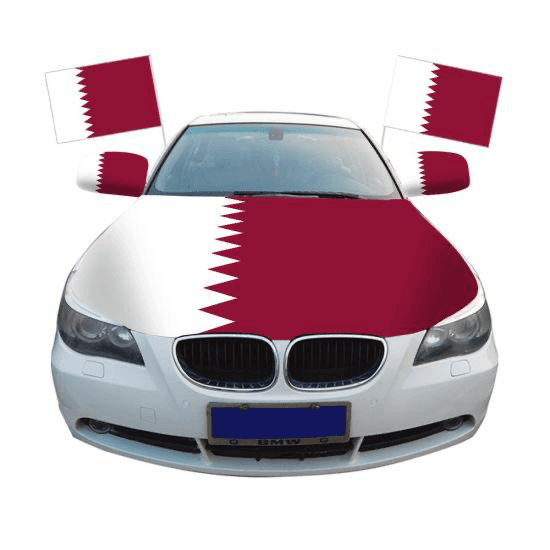 Qatar National Day Carhood And Mirror Set - Qatar National Day Collection