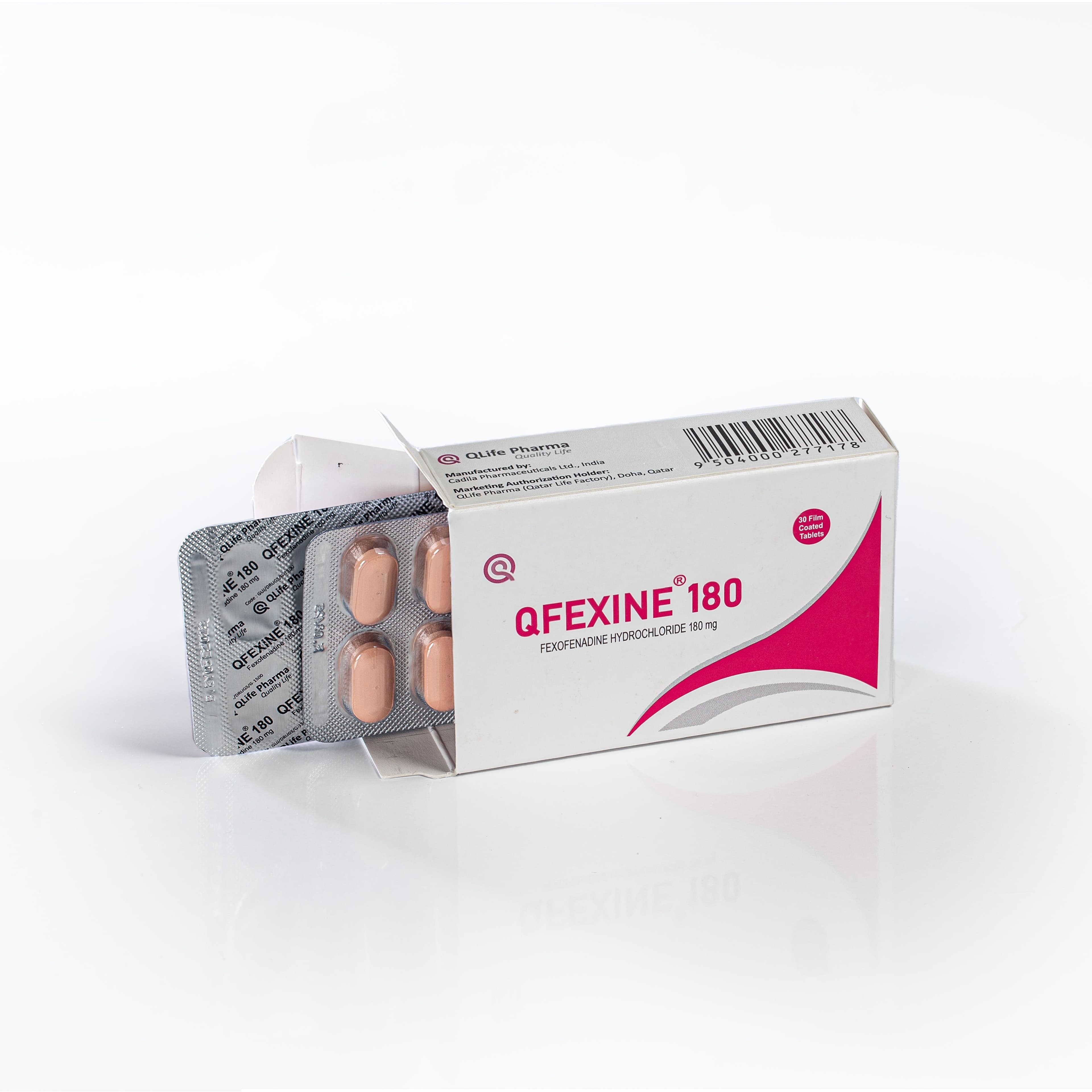 Qfexine 180Mg 30 Tablets No.12907