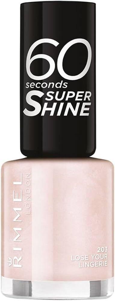 Rimmel London 60 Sec Super Shine Nail Polish 203 Lose Your Lingerie 8 Ml