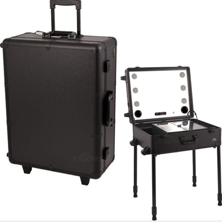 Jing Ying Bag Makeup Trolly Case#Db0024 Black