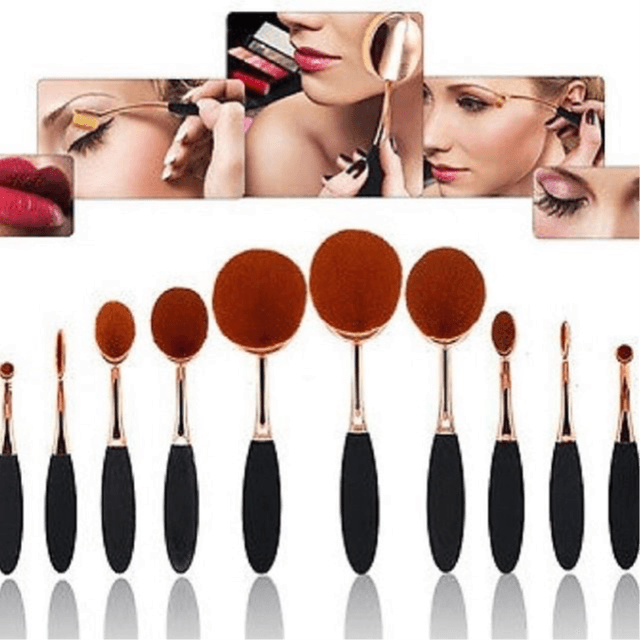 Kylie Newest Professional Oval Makeup Brush Set 6 Piece/Set