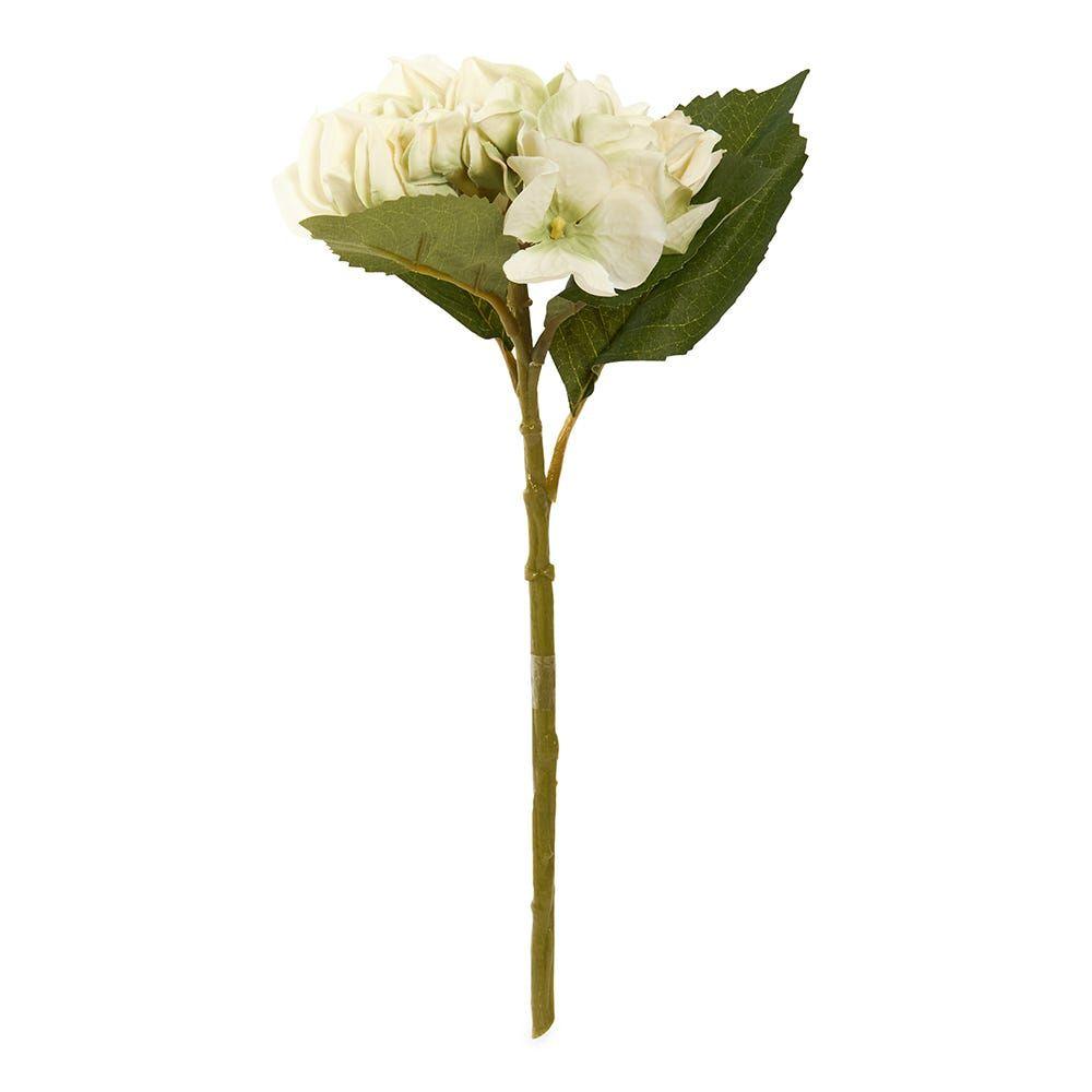 Hydrangea Stem, Cream & Green - 30 Cm