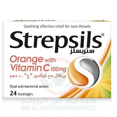 Strepsils Orange With Vitamin C 24'S