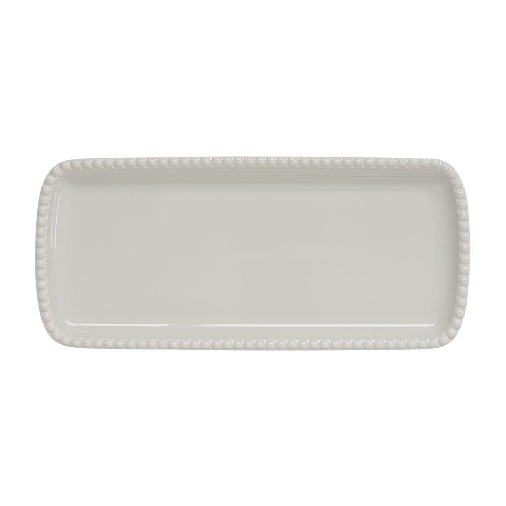 Tiffany Serving Platter, Grey - 36X16 Cm