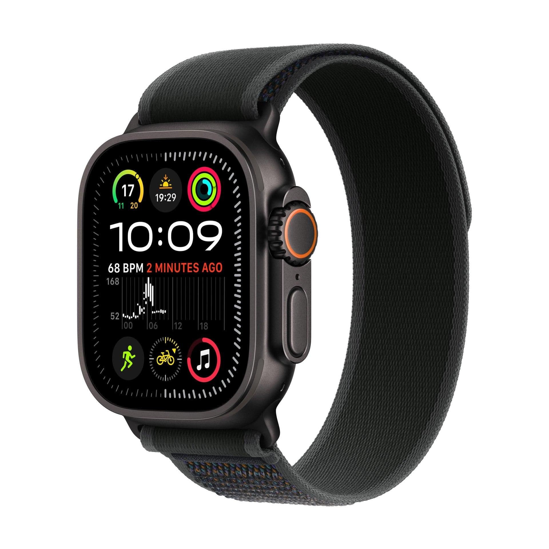 Trail Loop Strap For Apple Watch Size-42/44/45/49Mm Colour- Black