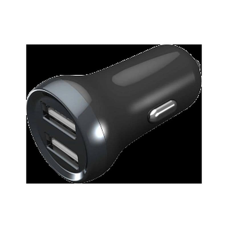 Porodo Dual Port Mini Car Charger -Bk