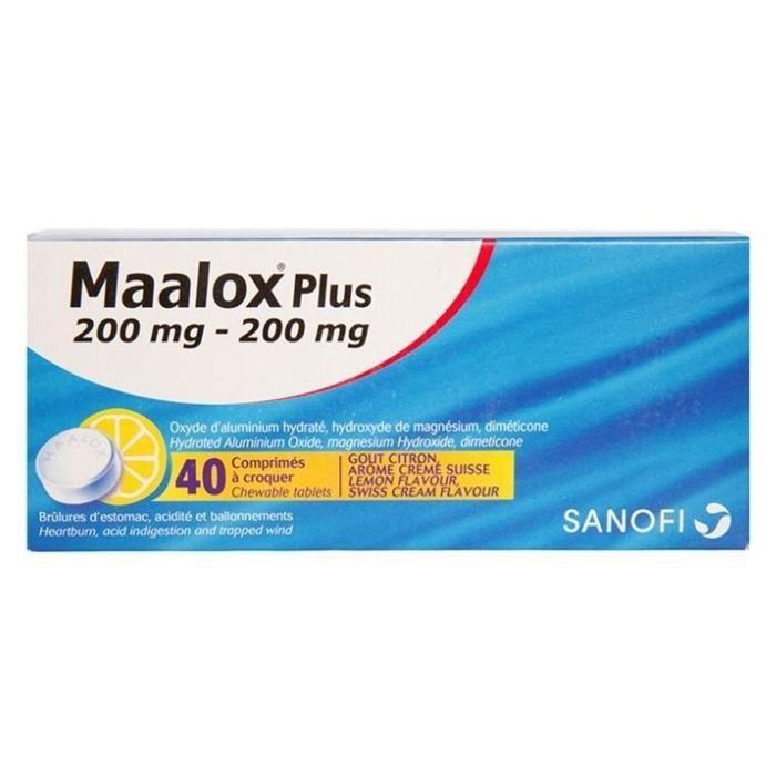 Maalox Plus Chew. Tab 40'S