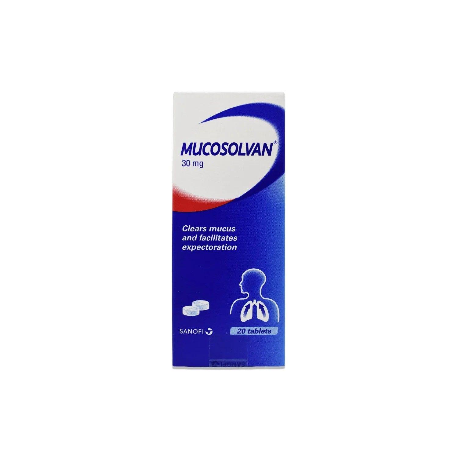 Mucosolvan 30Mg Ambroxol Hydrochloride Expectorant 20 Tablets