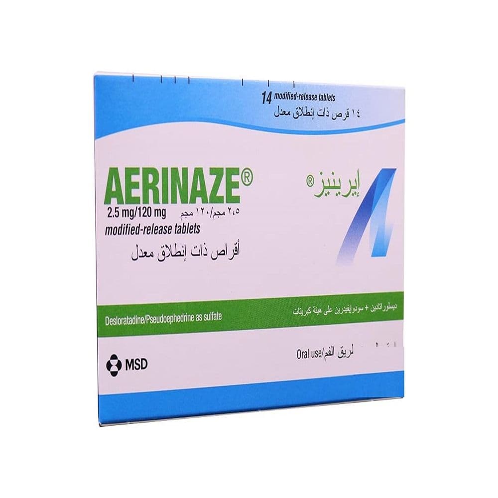 Aerinaze 2.5 Mg 120 Mg 14 Tab