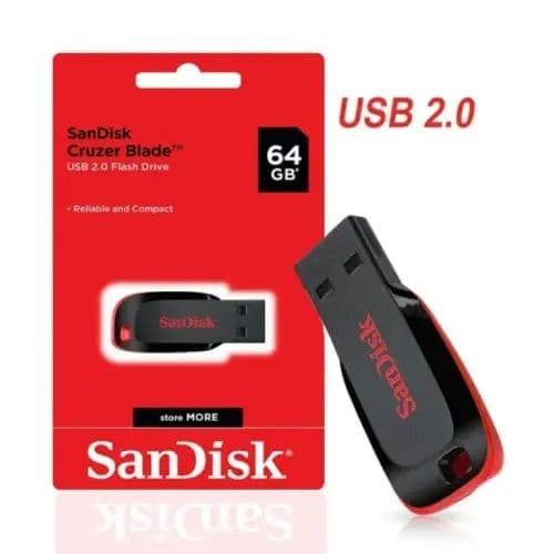 SanDisk Cruzer Blade Usb Flash Drive - 64 Gb