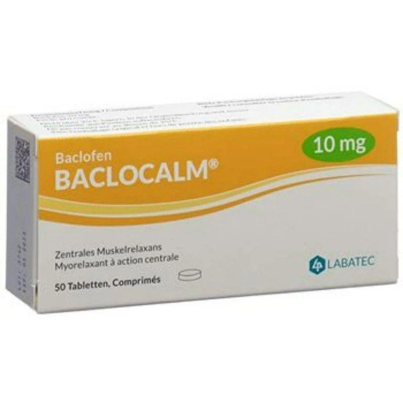 Baclocalm 10 Mg Tablets, 50 Tablets