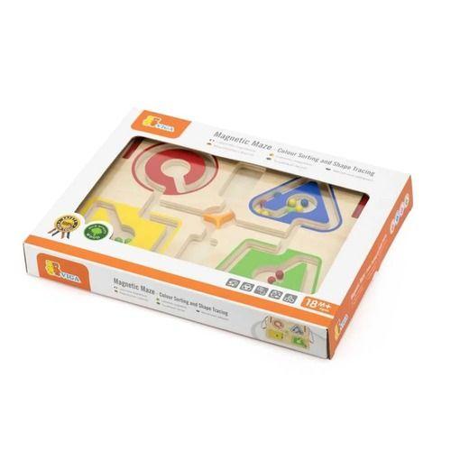 Viga Magnetic Maze - Colouring Sorting And Shape Tracing