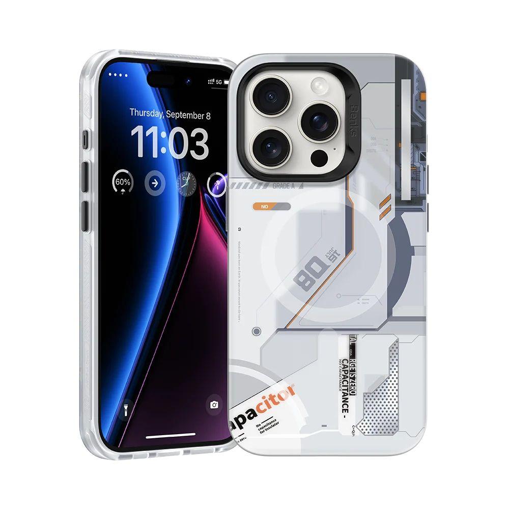 Benks Magclap Perspective Phone Case Ip15 Pro Max White
