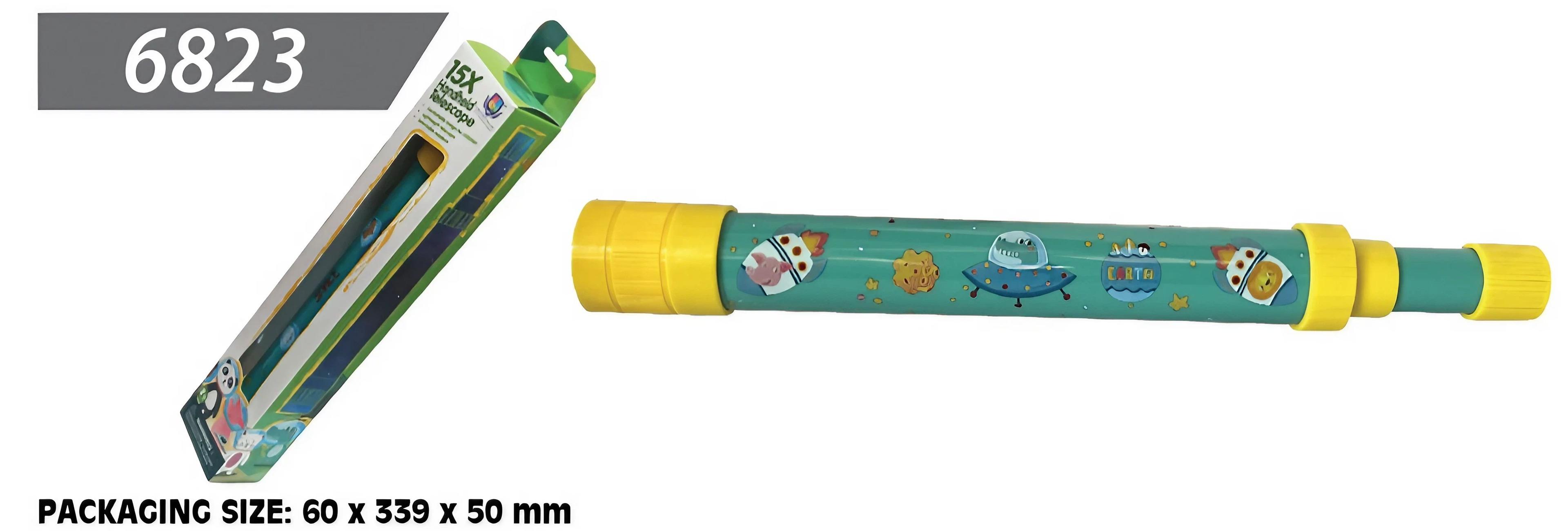 Eastcolight Junior 15X Handheld Telescope (Yellow/Green, 33.9 Cm)