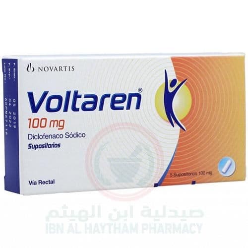 Voltaren 100Mg Suppository 5'S