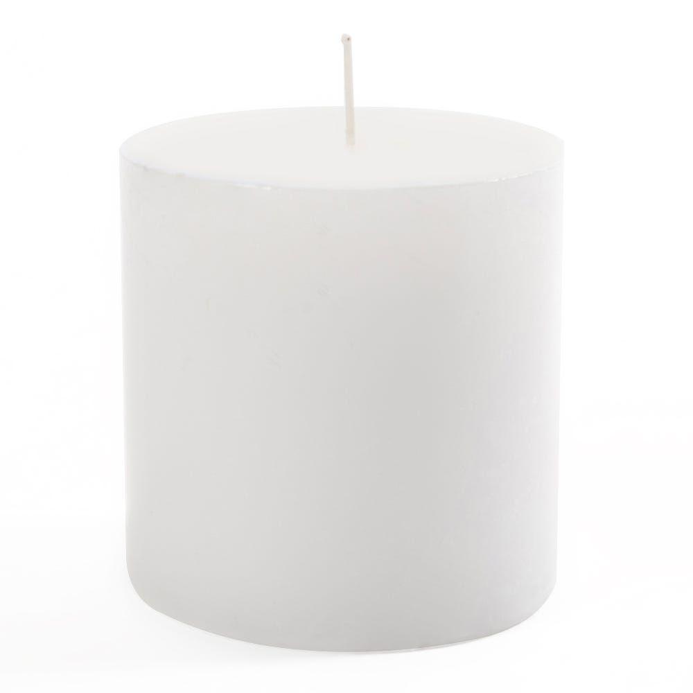 Basics Pillar Candle, White - 10X10 Cm