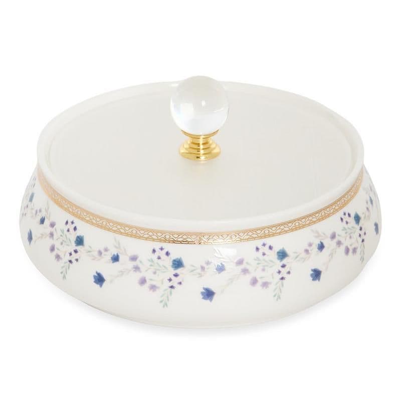 Date Bowl With Flower Print, Multicolour - 15Cm