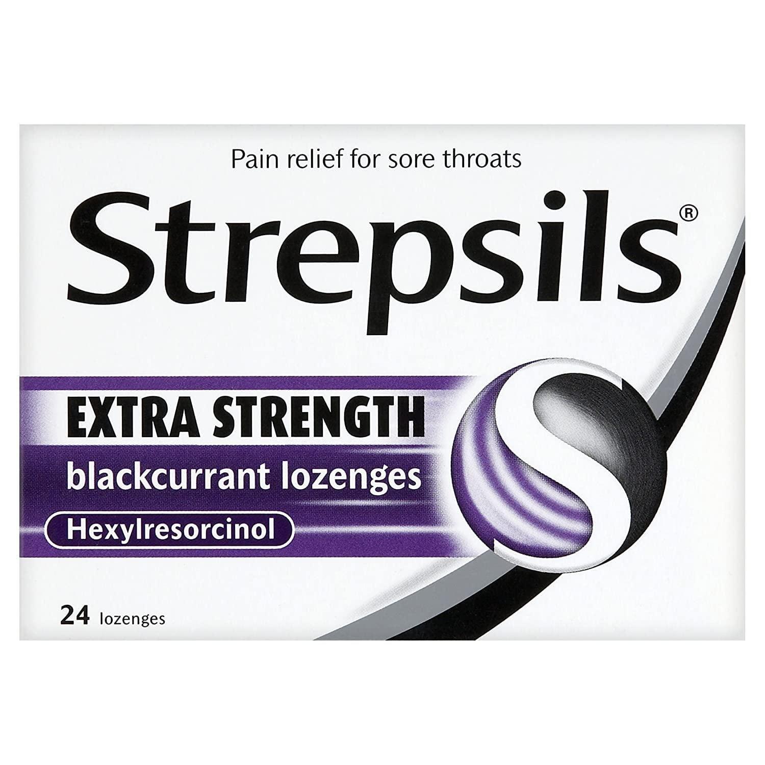 Strepsils Extra Black Currant 24'S Lozenges