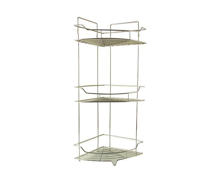 Taqdeer Rss-4526 3 Layer Stainless Steel Bathroom Corner Rack - Silver