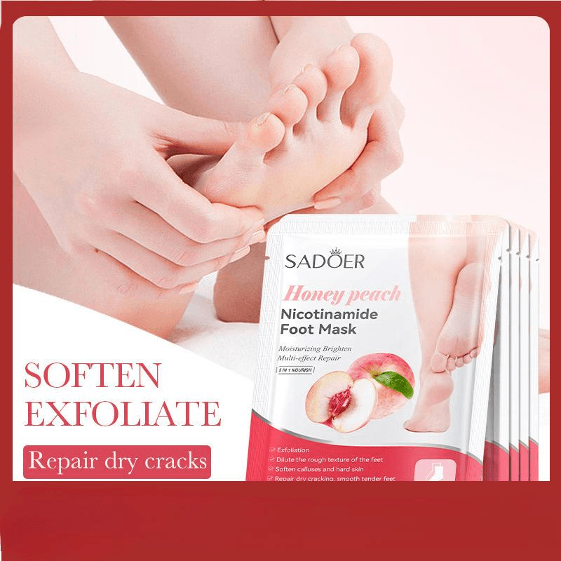 Honey Peach Nicotinamide Foot Mask