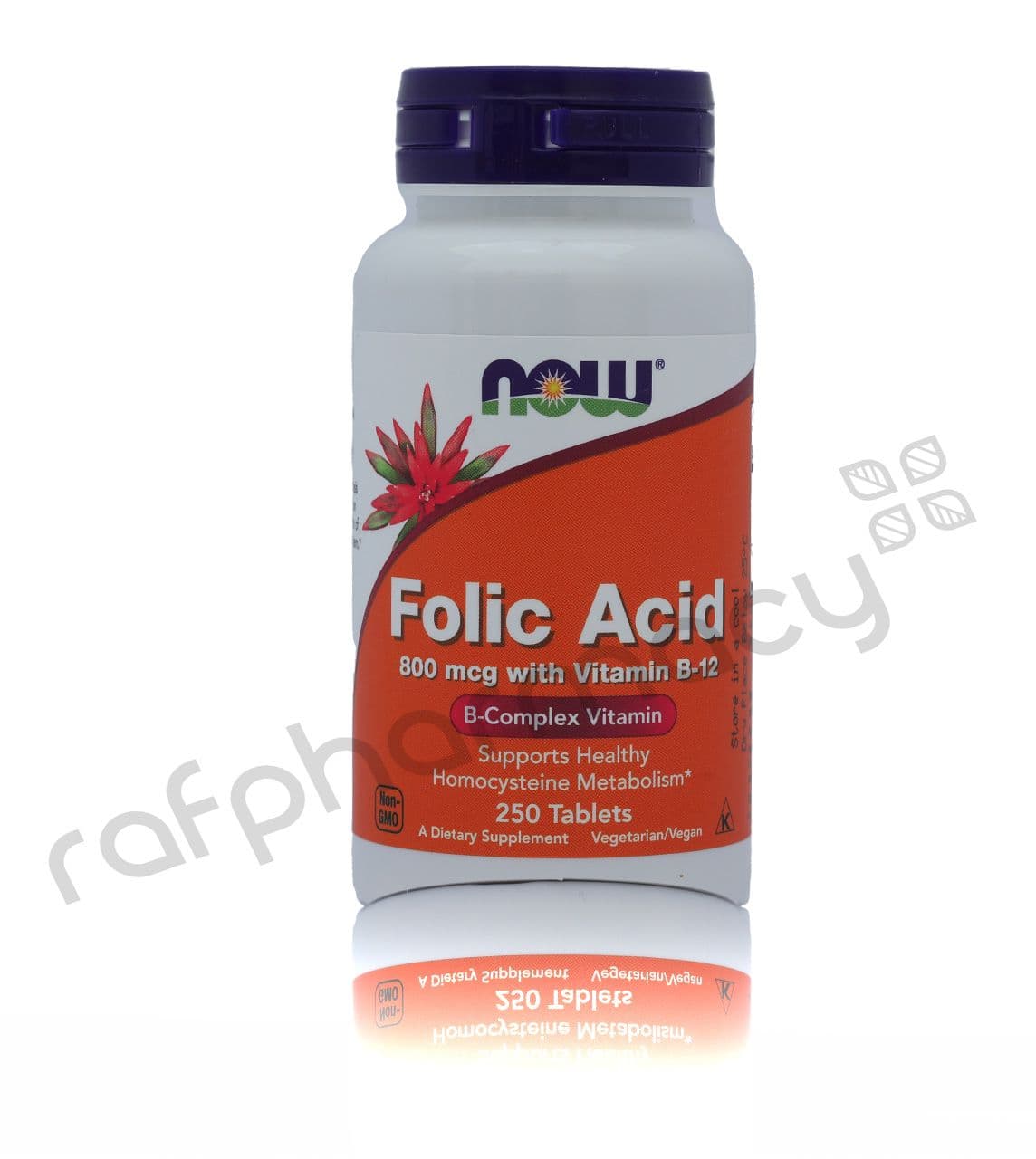 Now Folic Acid 800Mcg Tablet 250'S #19473