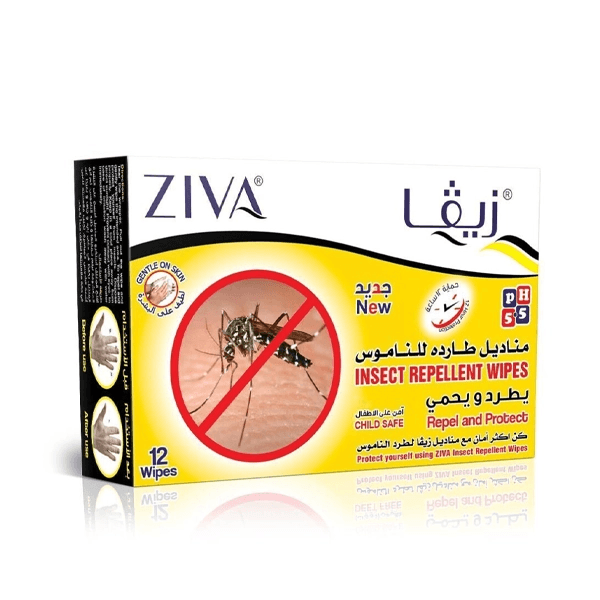 Ziva Insect Repellent Wipes 12's