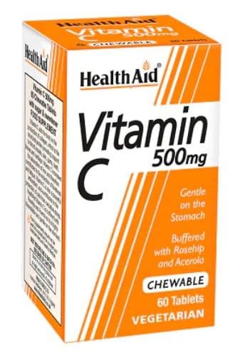 Healthaid Vitamin C 500mg Chewable Tab 60's