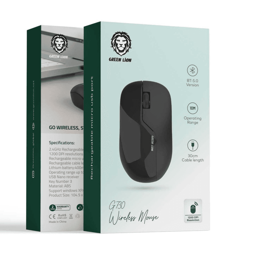 Wireless Mouse G730 Green Lion