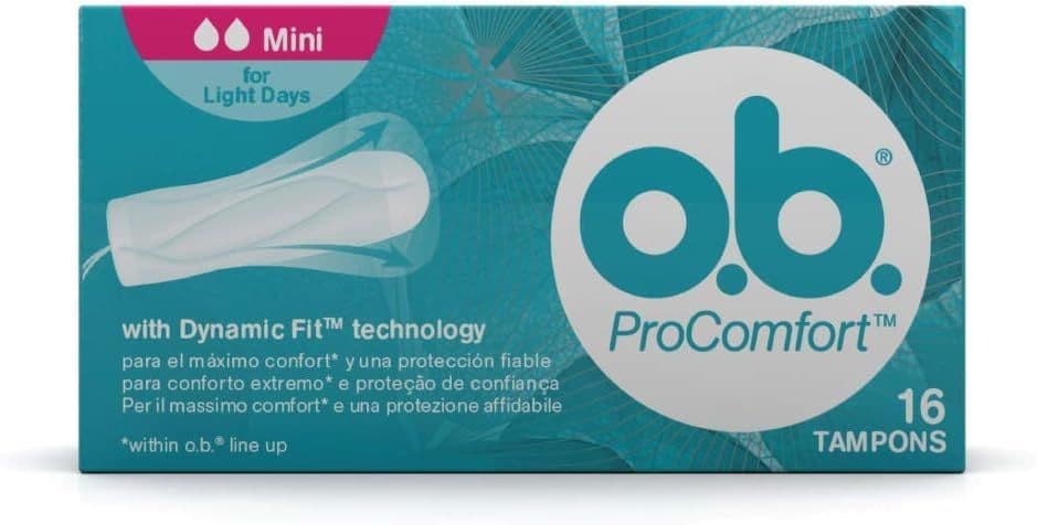Ob Procomfort Mini For Light Days 16 Tampons