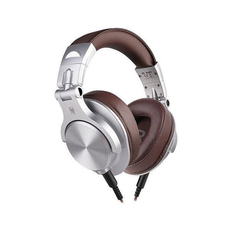 Oneodio A71 Hi-Res Studio Recording Headphones - Wired Over Ear Headphones Silver-Brown