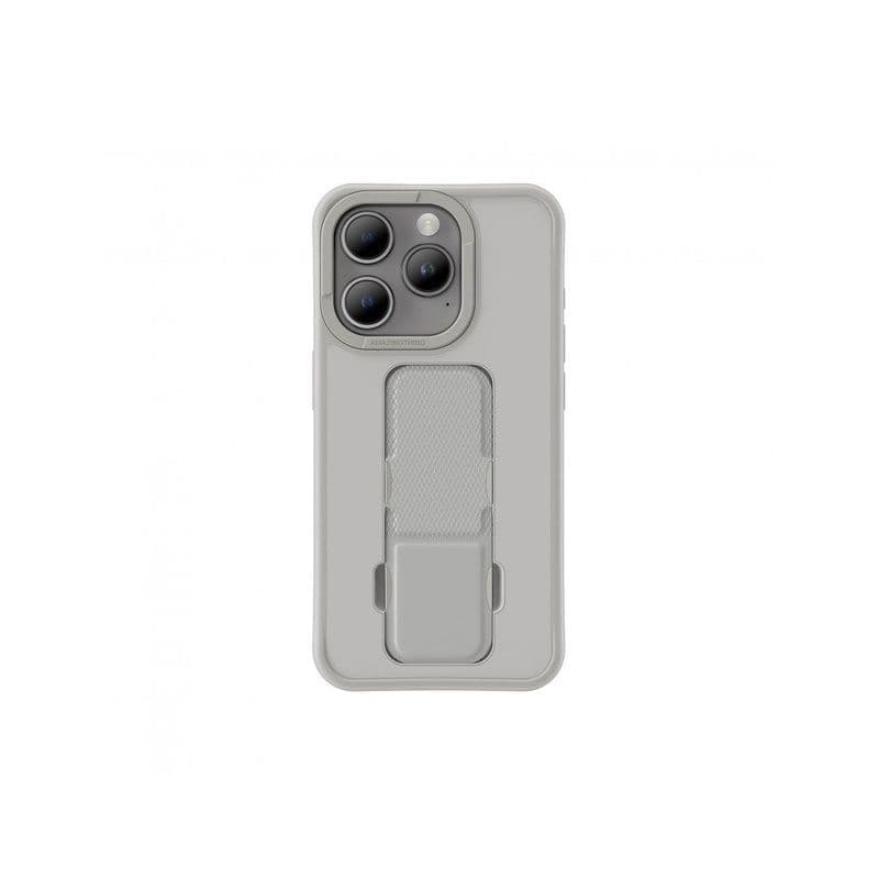 Amazing Thing Matte Pro Silicone X-Cushion Pro Iv Mil-Std-810H 516.8 Dualcomfort Ii Air Cushion Sgs Antibacterial Magsafe For Iphone 15 Pro - Gray