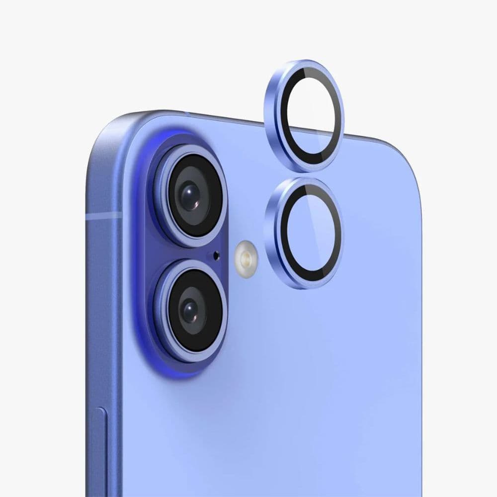 Bodyguardz Anti-Glare Camera Glass Protector For Iphone 16 And 16 Plus Ultramarine Colour