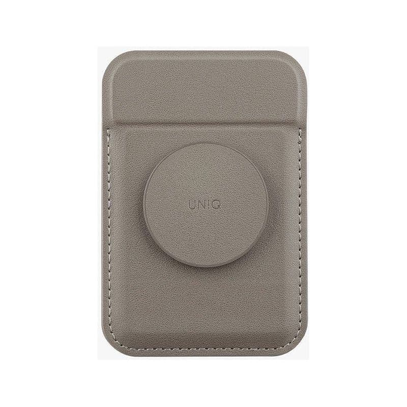 Uniq Flixa Magnetic Card Holder And Pop-Out Grip-Stand - Flint Grey (Grey)