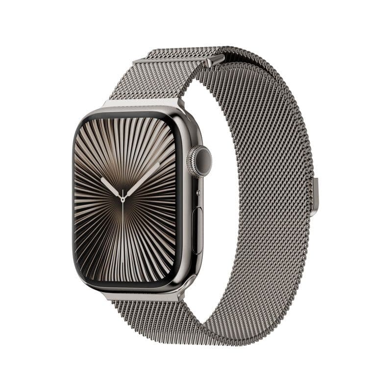 Mageasy Milanese Watch Loop For Apple Watch S4~S10 40/41/42Mm-Natural
