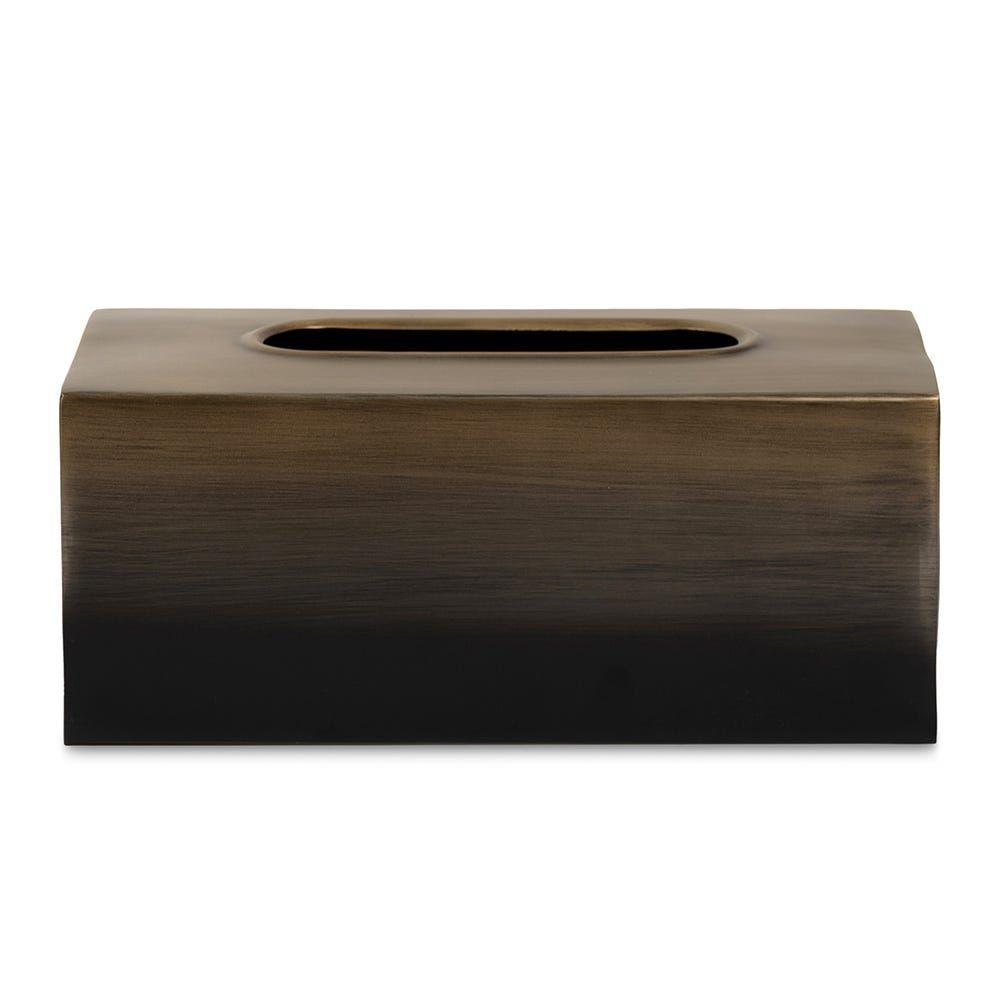 Nova Tissue Box, Dark Brown & Black - 25X10 Cm